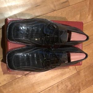 NEW DAVID EDEN LIZARD & CROCODILE MEN SHOES